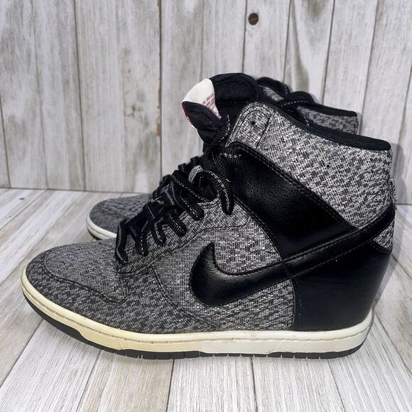 Nike Gray Athletic Shoes with Wedge Heel - Picture 5 of 10